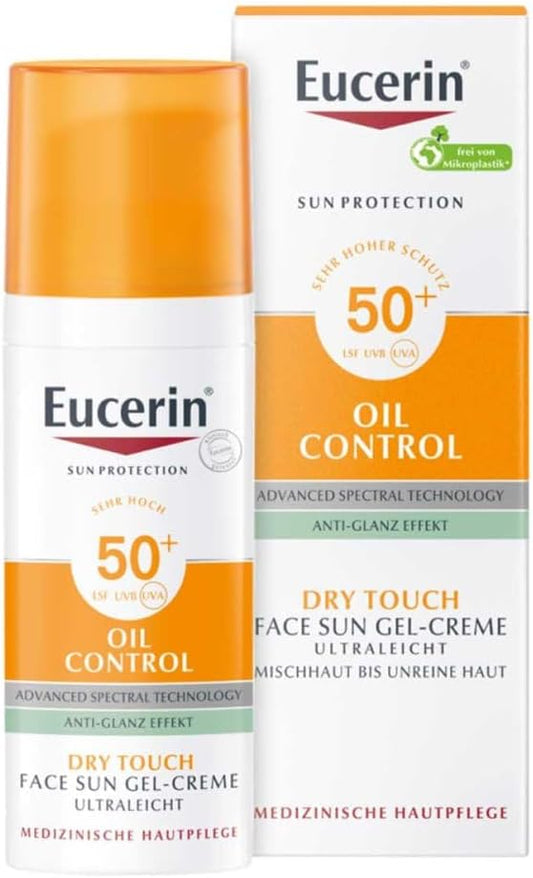 Eucerin Oil Control Face Sun Gel-Creme LSF 50+, 50 ml Cream