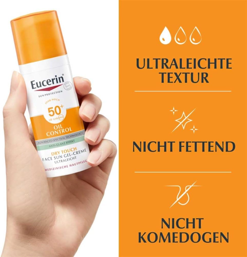 Eucerin Oil Control Face Sun Gel-Creme LSF 50+, 50 ml Cream